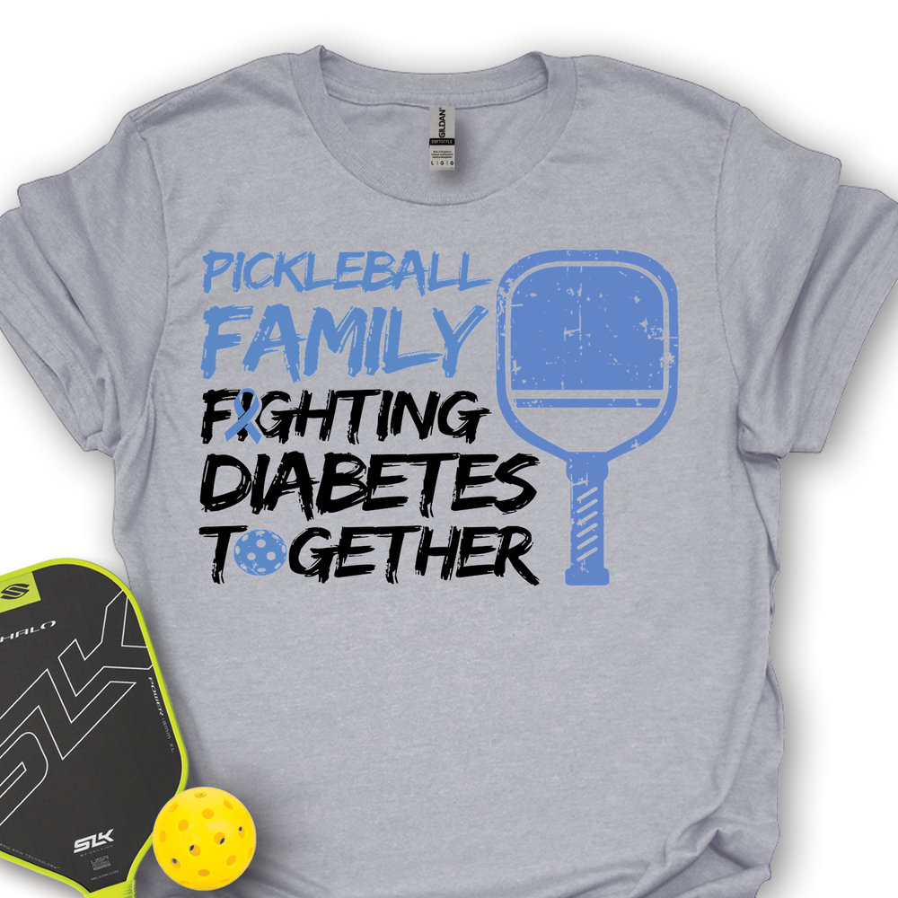 Pickleball Family Fighting Diabetes Together Unisex T-Shirt - Picklechillz