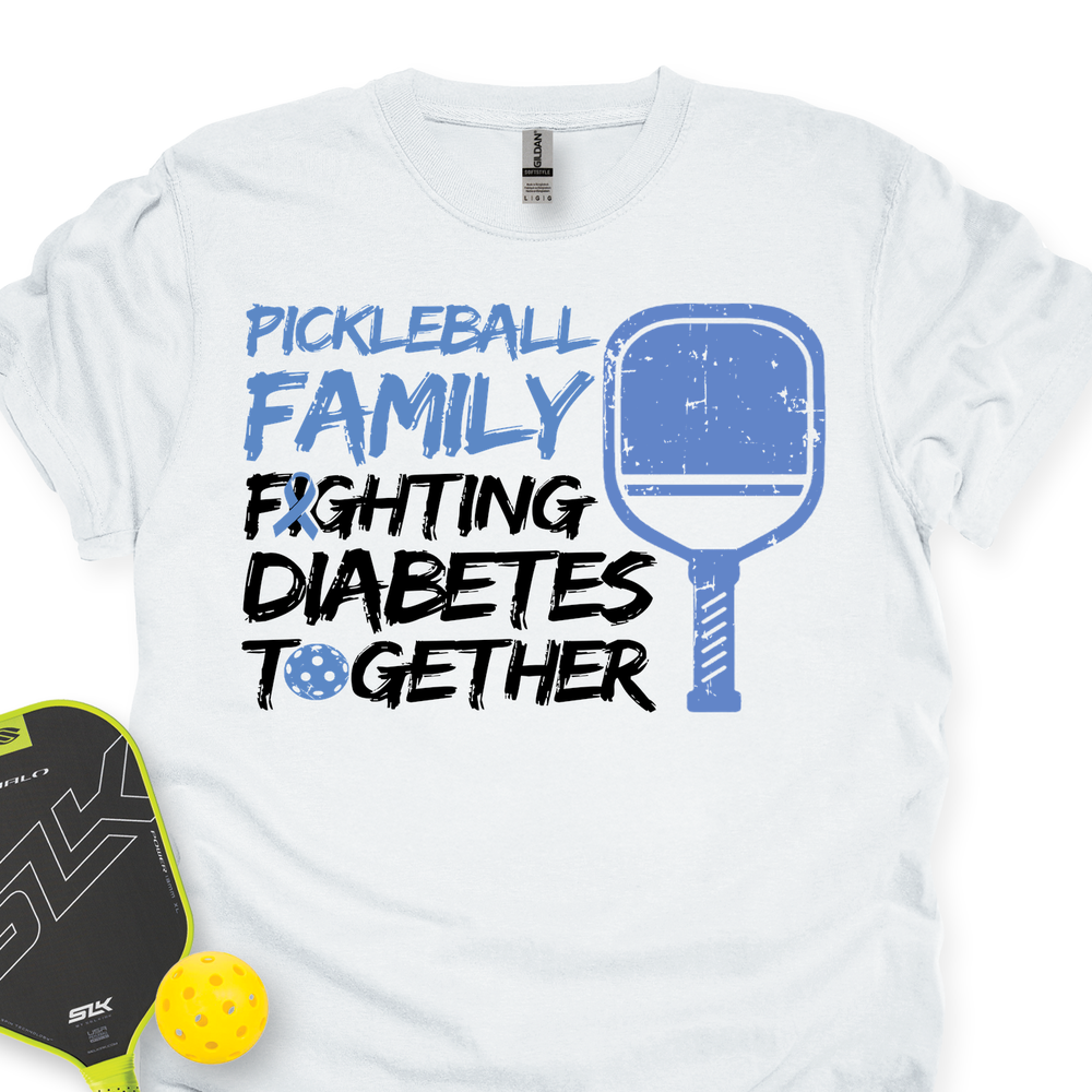 Pickleball Family Fighting Diabetes Together Unisex T-Shirt - Picklechillz