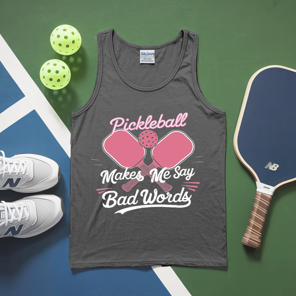 Pickleball Makes Me Say Bad Words Tank Top - Picklechillz