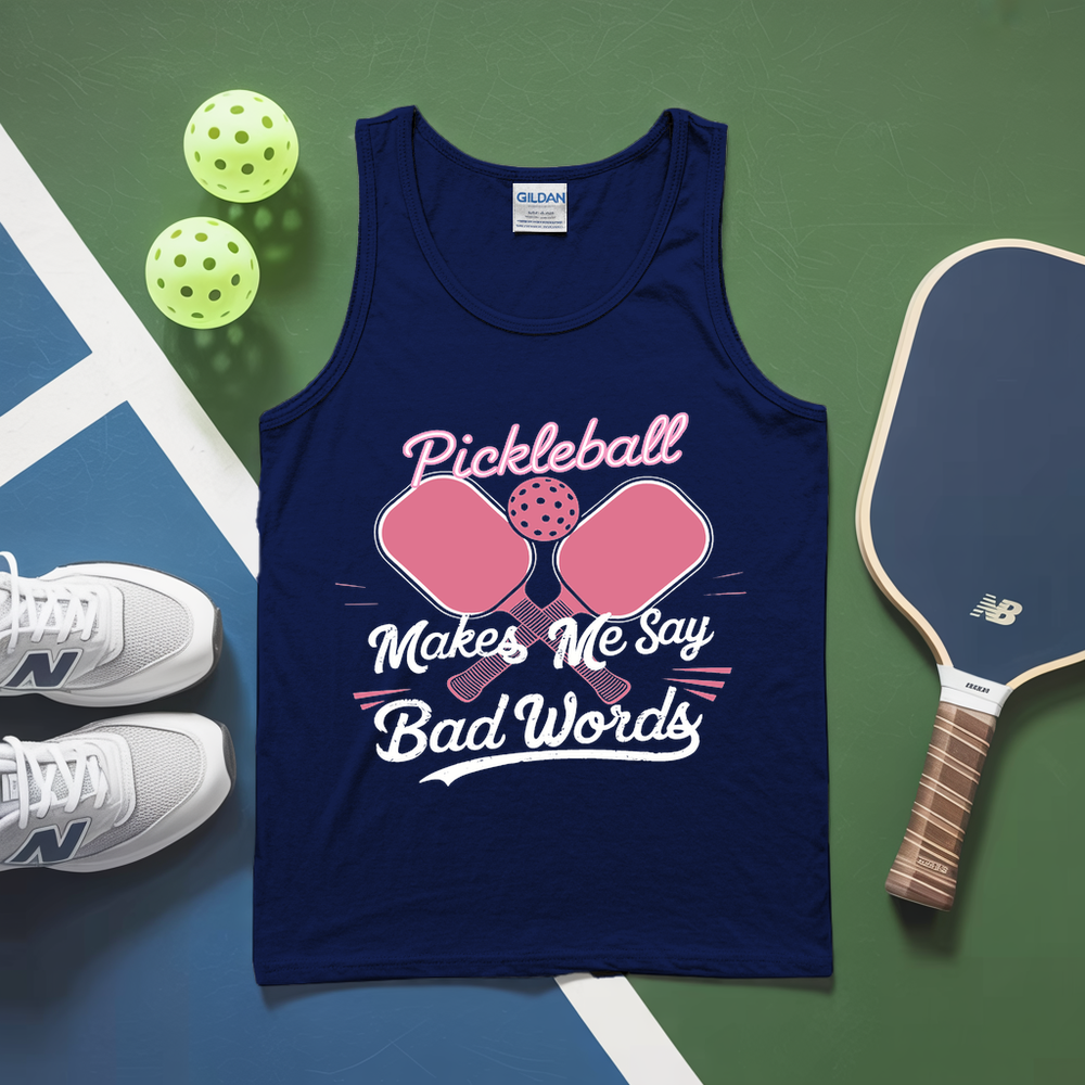 Pickleball Makes Me Say Bad Words Tank Top - Picklechillz
