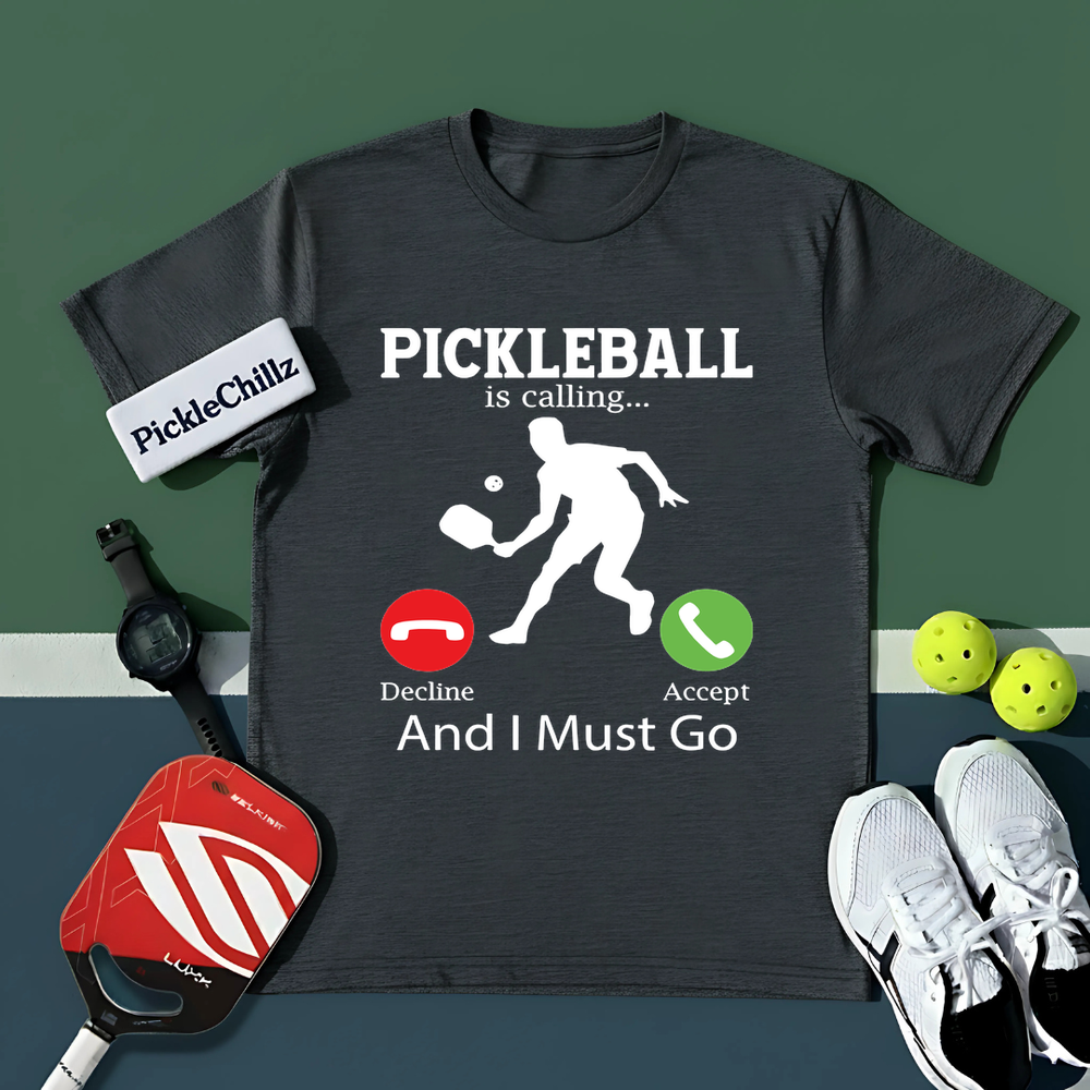 Pickleball Is Calling...Decline Accept And I Must Go Unisex T-Shirt - Picklechillz