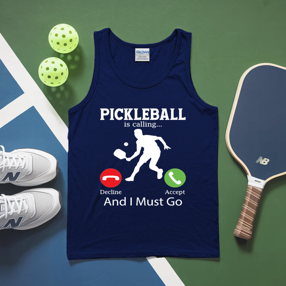 Pickleball Is Calling...Decline Accept And I Must Go Tank Top - Picklechillz