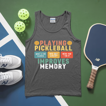 Playing Pickleball Improves Memory Tank Top - Picklechillz