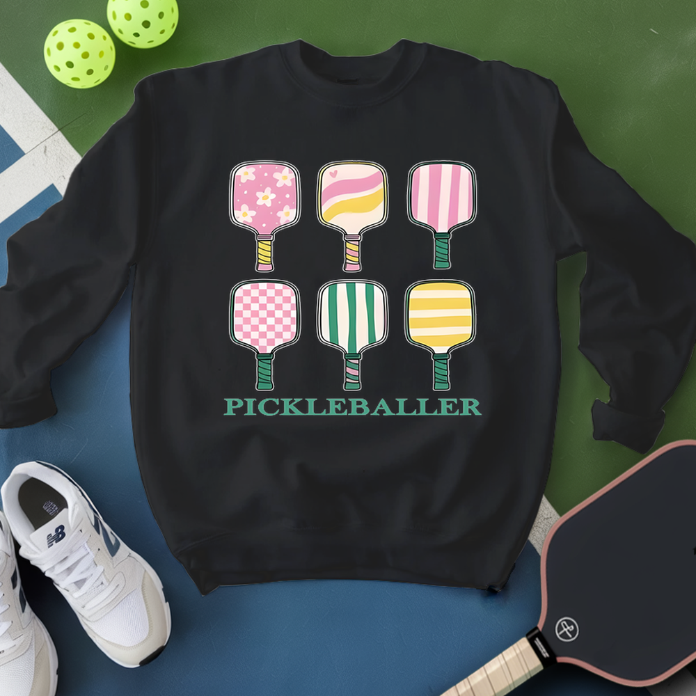 Pastel Table Racket Pickleballer Sweatshirt - Picklechillz