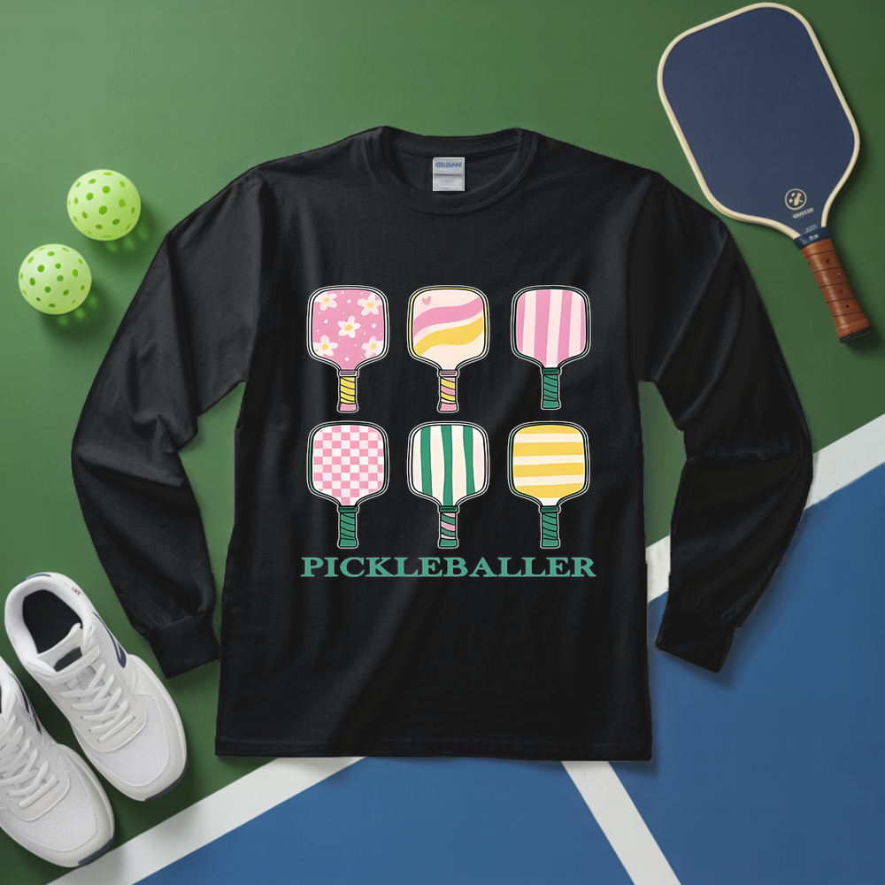 Pastel Table Racket Pickleballer Long Sleeve - Picklechillz