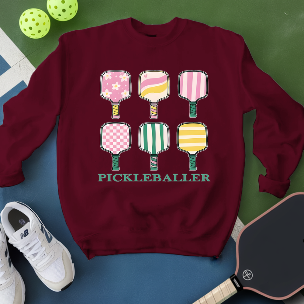 Pastel Table Racket Pickleballer Sweatshirt - Picklechillz
