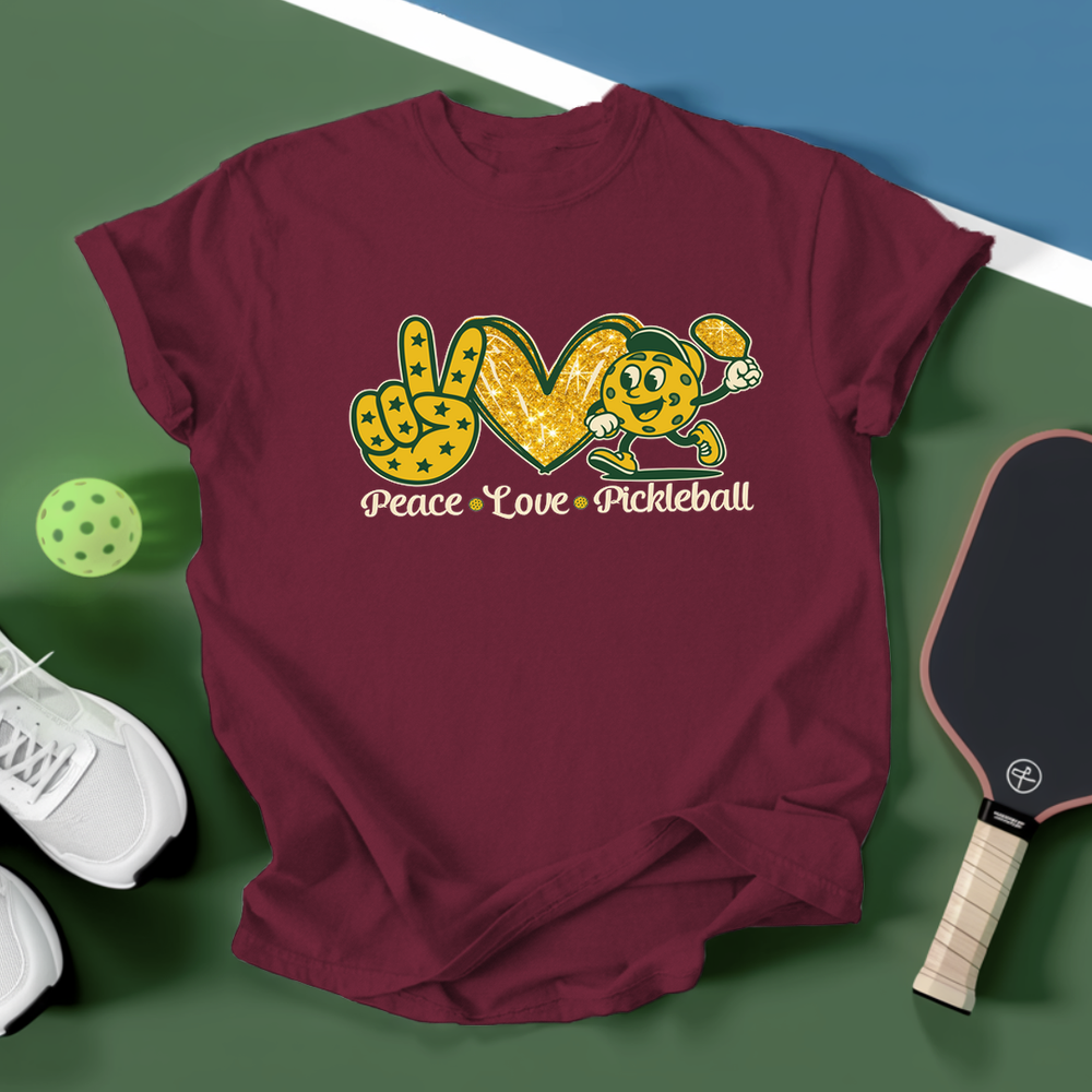 Peace Love Pickleball Unisex T-Shirt - Picklechillz