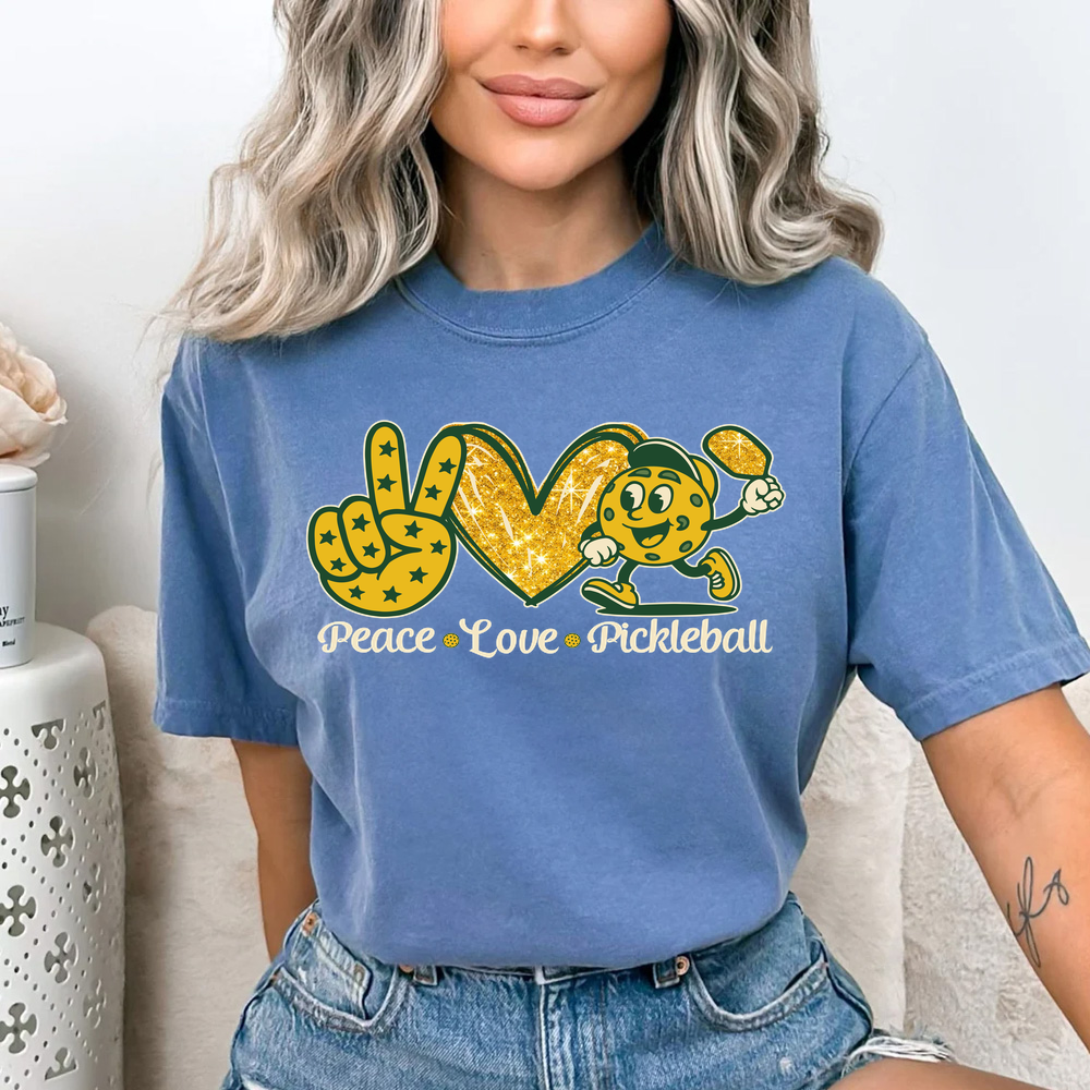 Peace Love Pickleball Unisex T-Shirt - Picklechillz