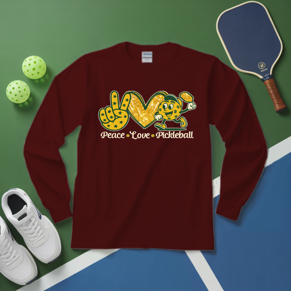Peace Love Pickleball Long Sleeve - Picklechillz