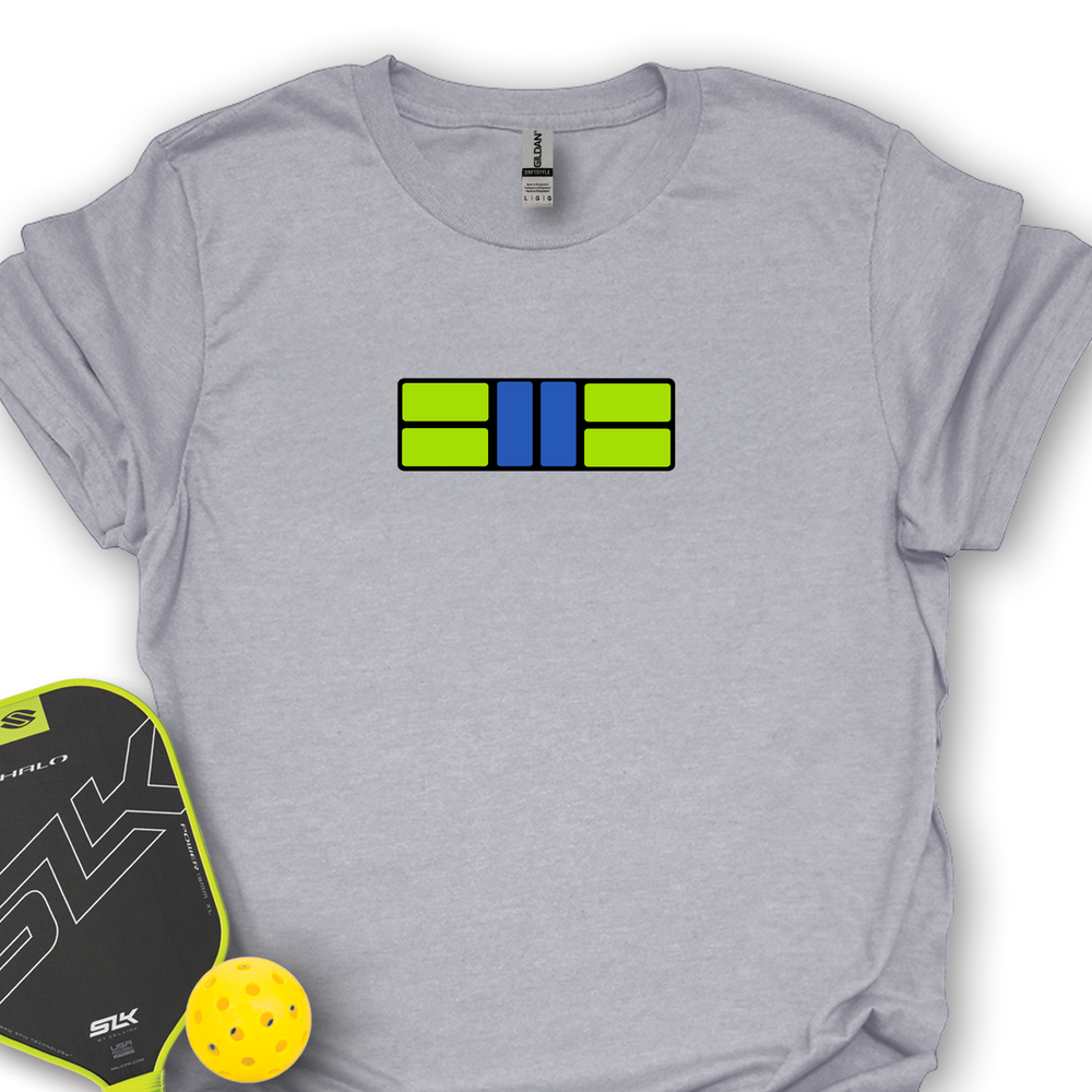 Pickle Court - Navy Snap Back Pickleball Unisex T-Shirt - Picklechillz