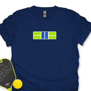 Pickle Court - Navy Snap Back Pickleball Unisex T-Shirt - Picklechillz