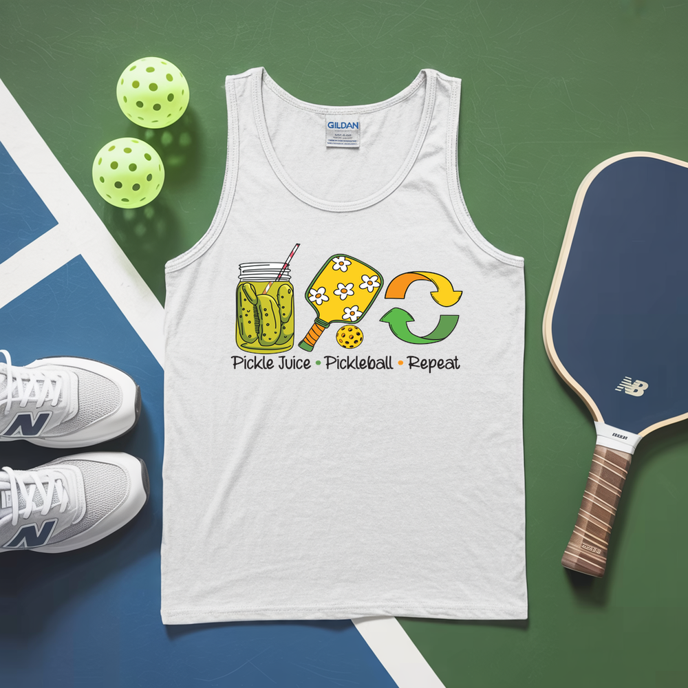 Pickle Juice Pickleball Repeat Player Tank Top - Picklechillz