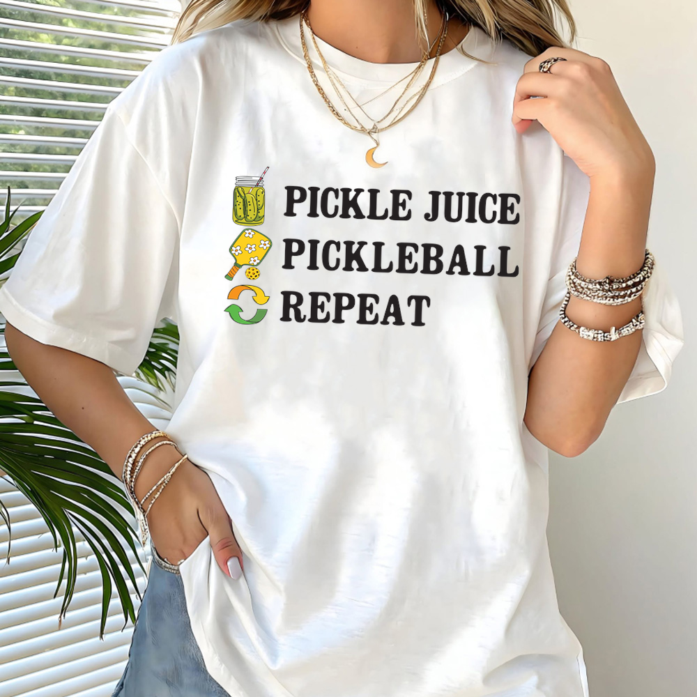 Pickle Juice Pickleball Repeat Unisex T-Shirt - Picklechillz