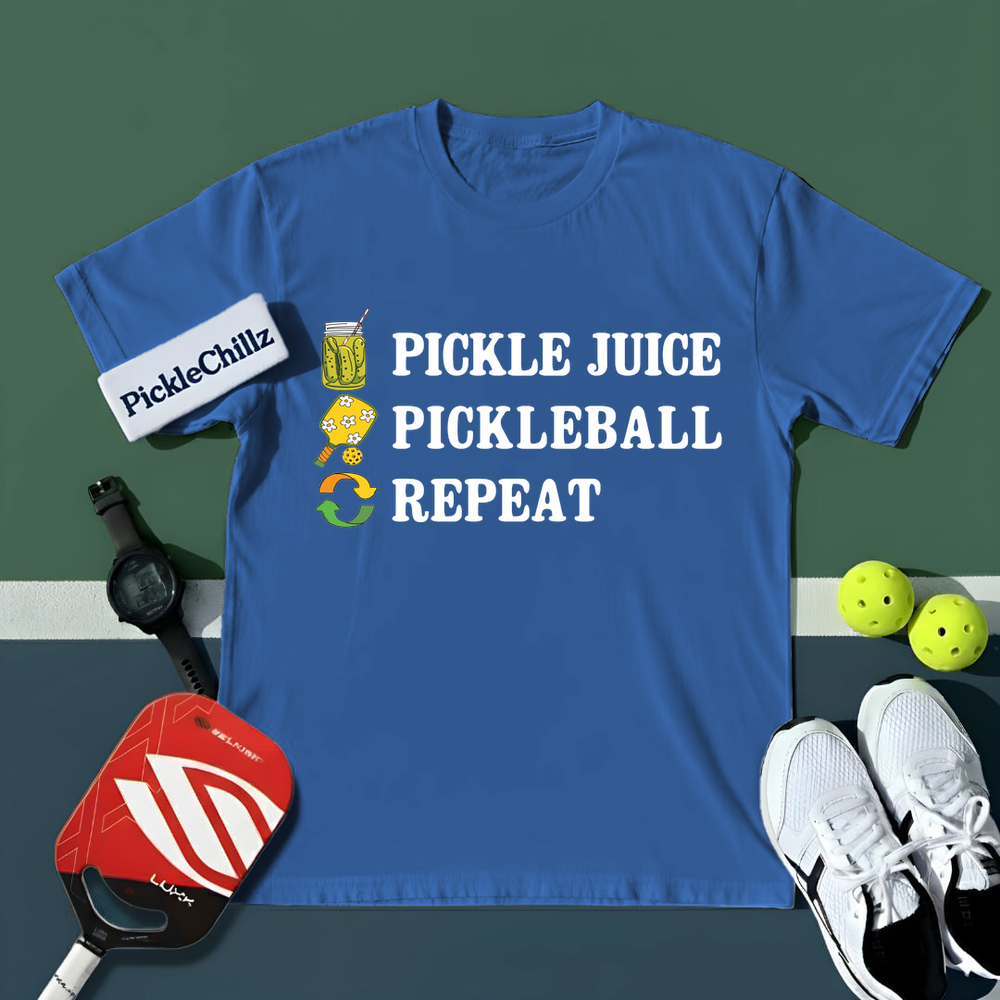 Pickle Juice Pickleball Repeat Unisex T-Shirt - Picklechillz