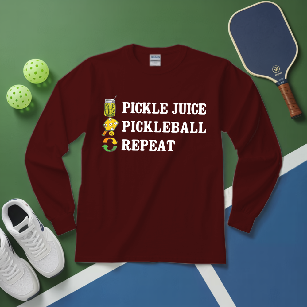 Pickle Juice Pickleball Repeat Long Sleeve - Picklechillz