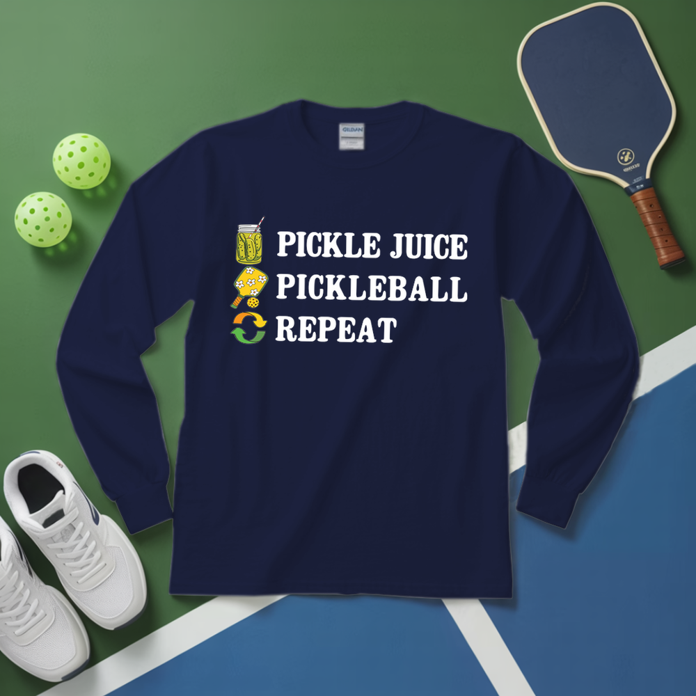 Pickle Juice Pickleball Repeat Long Sleeve - Picklechillz