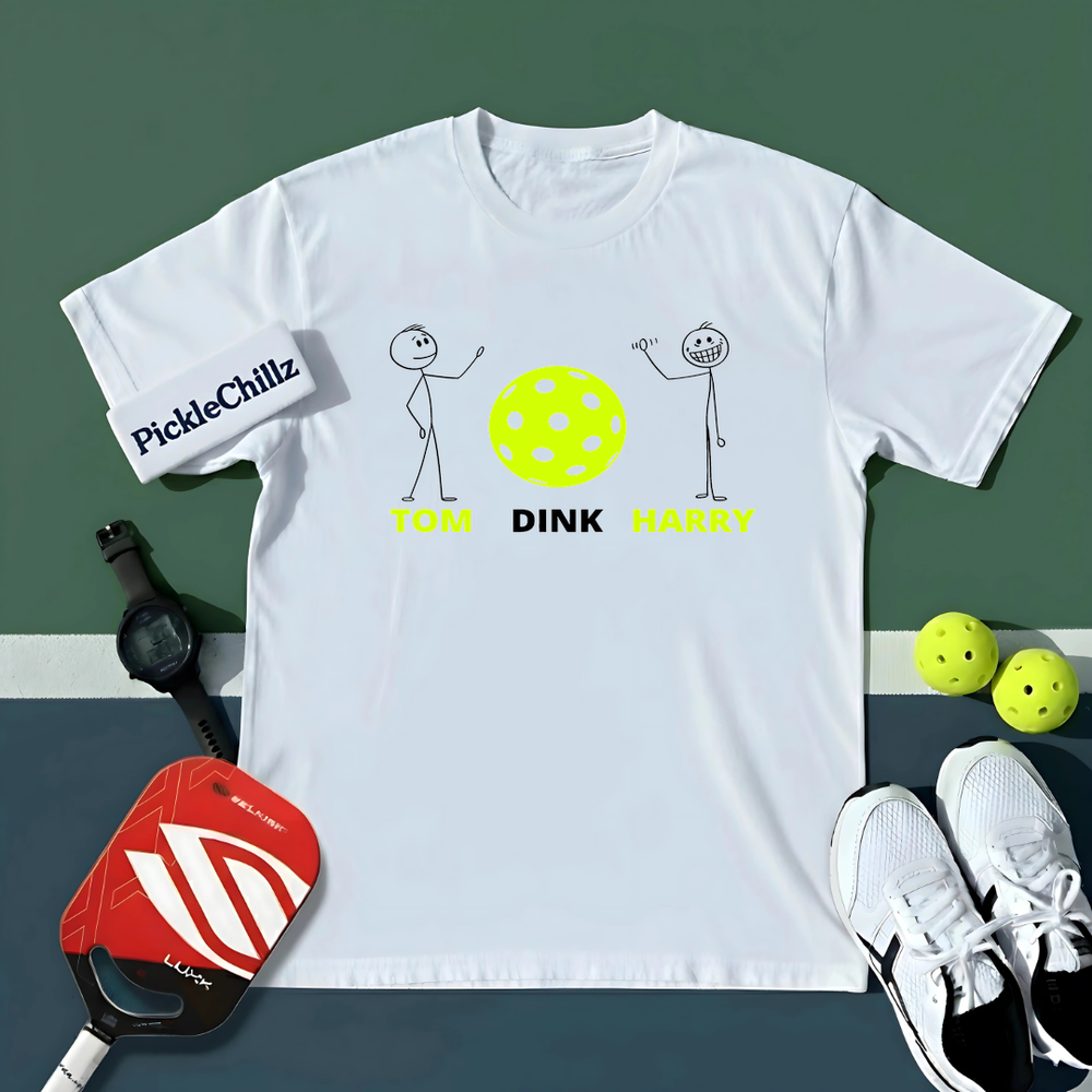Pickleball - Tom Dink and Harry Unisex T-Shirt - Picklechillz