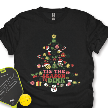Pickleball Christmas Tree Unisex T-Shirt - Picklechillz