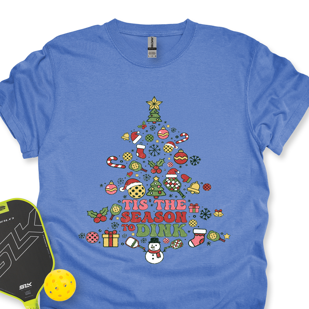 Pickleball Christmas Tree Unisex T-Shirt - Picklechillz