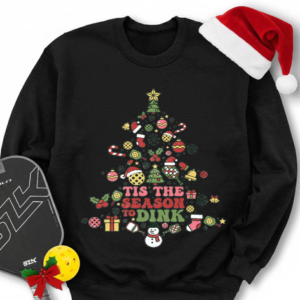 Pickleball Christmas Tree Sweatshirt - Picklechillz