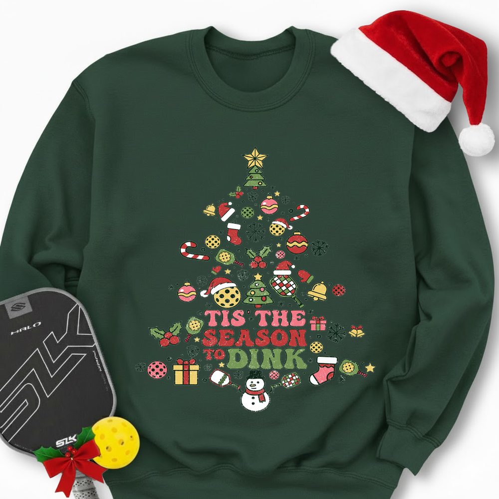 Pickleball Christmas Tree Sweatshirt - Picklechillz