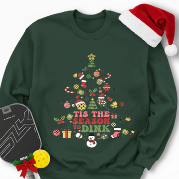 Pickleball Christmas Tree Sweatshirt - Picklechillz