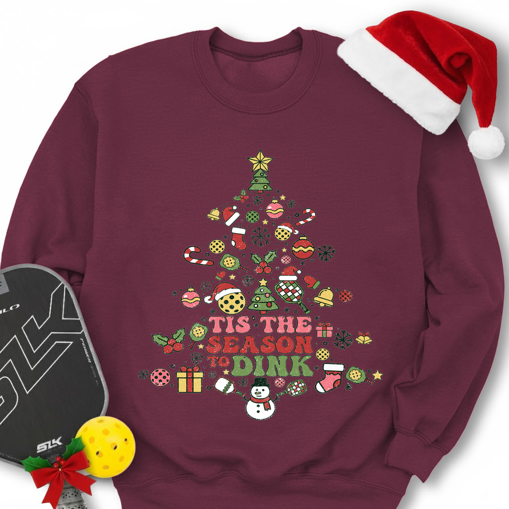 Pickleball Christmas Tree Sweatshirt - Picklechillz