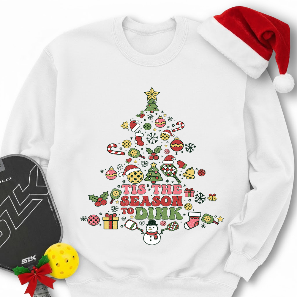 Pickleball Christmas Tree Sweatshirt - Picklechillz