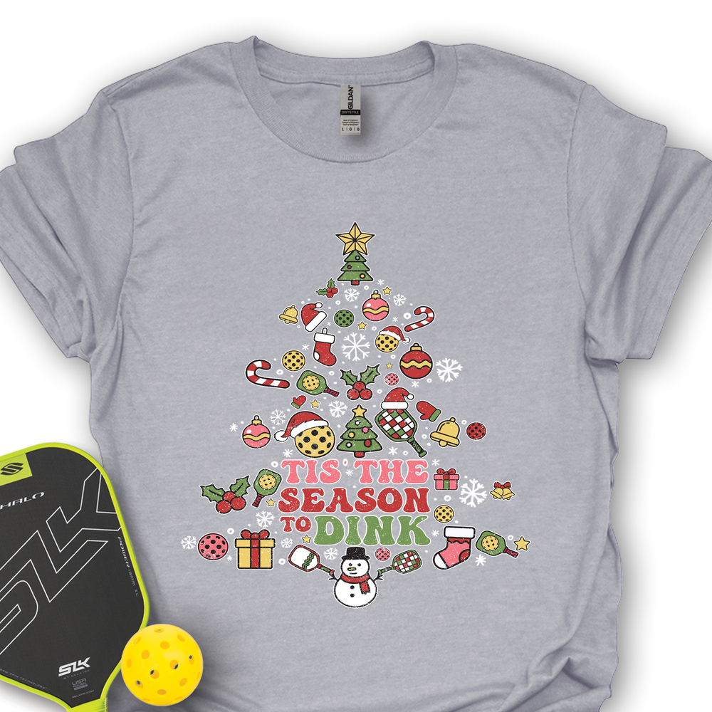 Pickleball Christmas Tree Unisex T-Shirt - Picklechillz