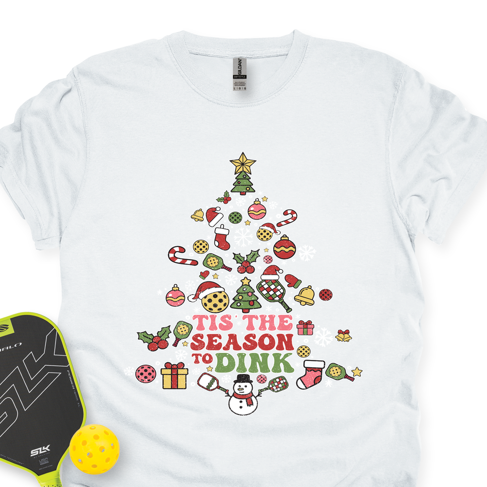 Pickleball Christmas Tree Unisex T-Shirt - Picklechillz