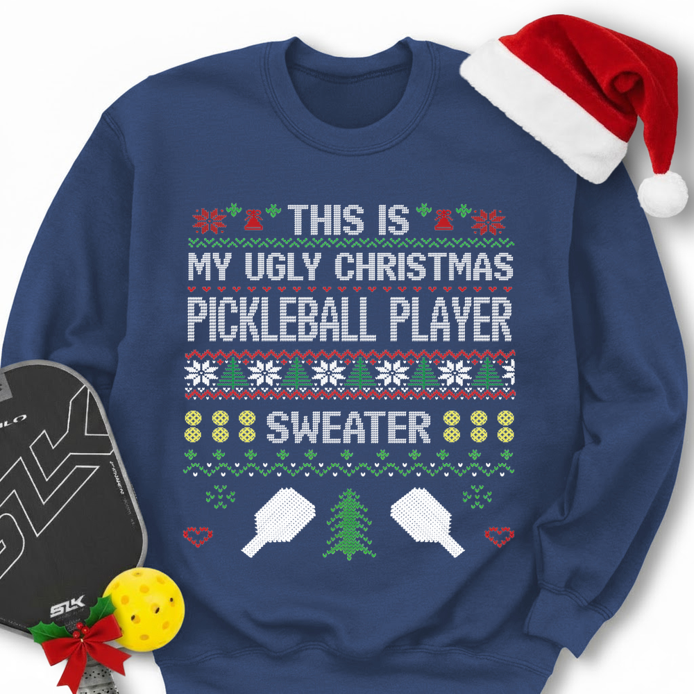 Pickleball Christmas Ugly Sweater Sweatshirt - Picklechillz