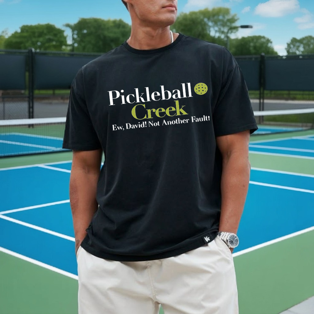 Pickleball Creek Ew, David! Not Another Fault! Unisex T-Shirt - Picklechillz