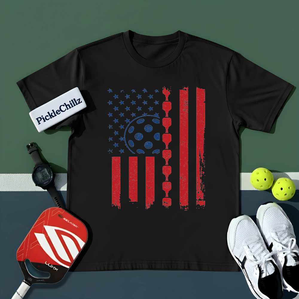Pickleball Flag Unisex T-Shirt - Picklechillz
