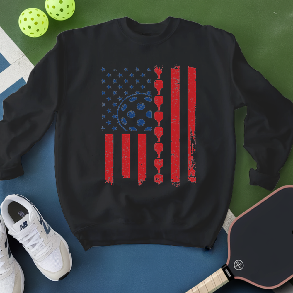 Pickleball Flag Sweatshirt - Picklechillz