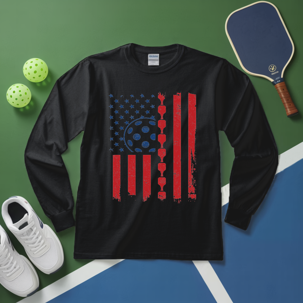 Pickleball Flag Long Sleeve - Picklechillz