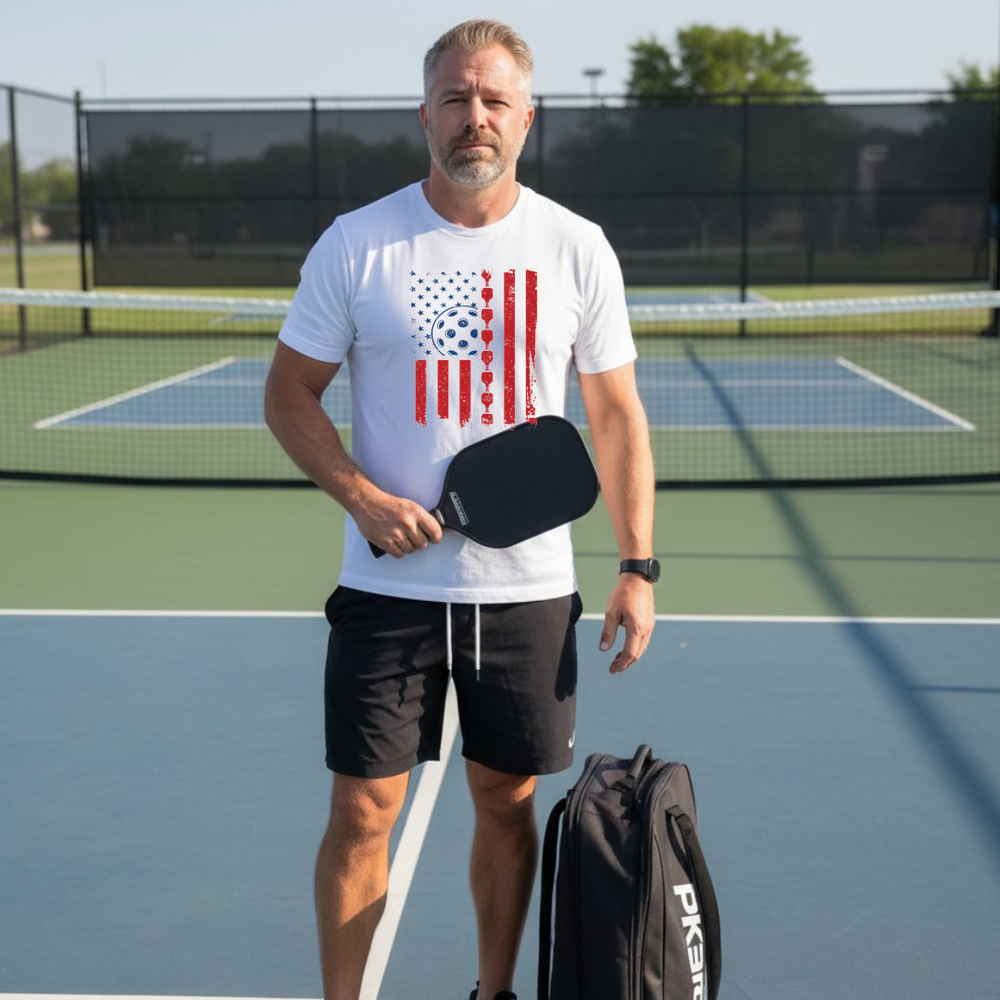 Pickleball Flag Unisex T-Shirt - Picklechillz