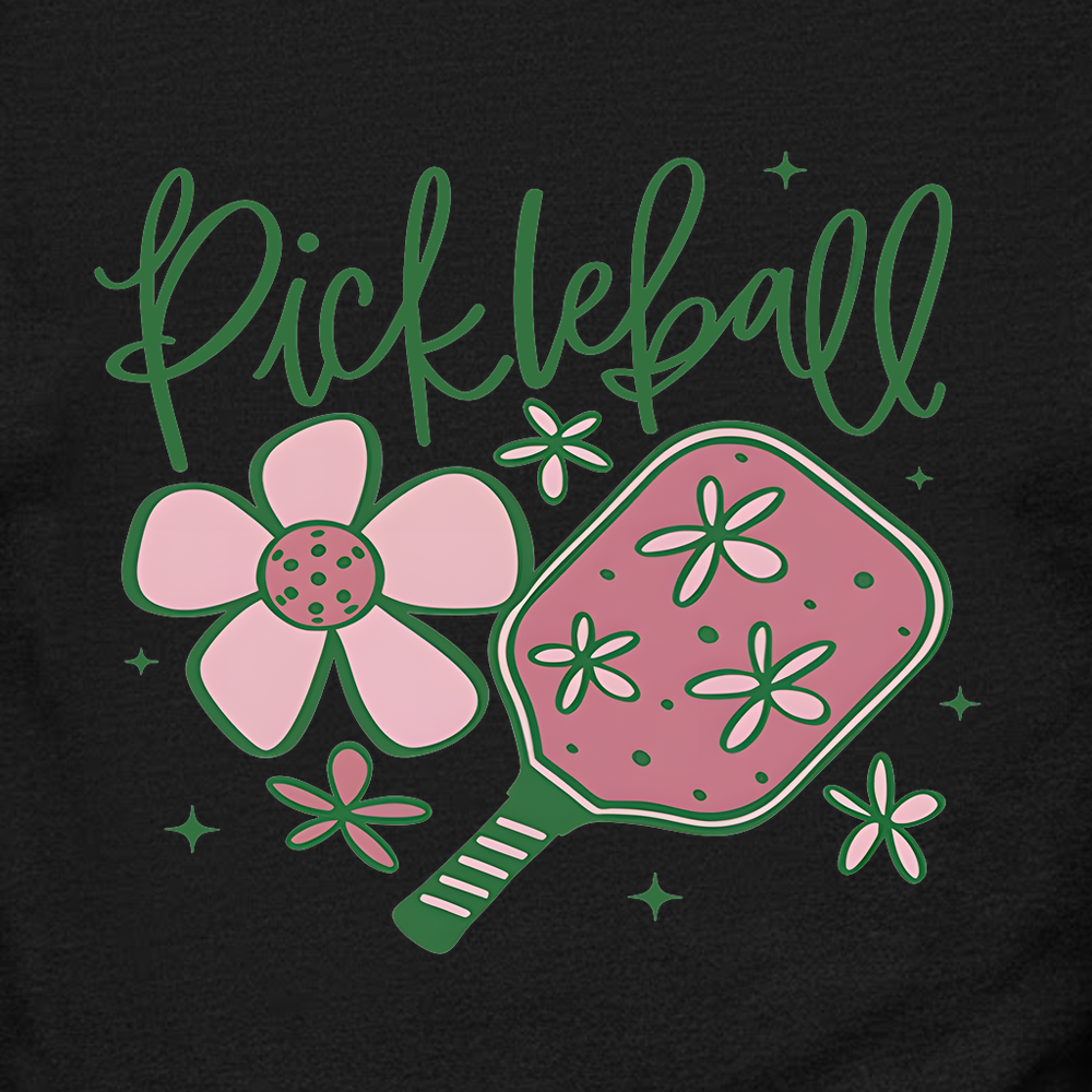 Pickleball Flower Graphic Sweatshirt - Picklechillz