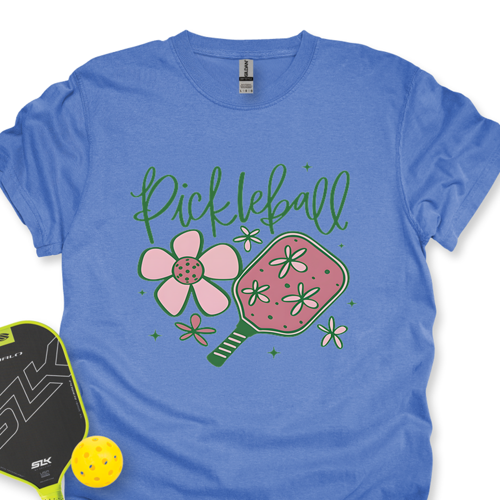 Pickleball Flower Graphic  Unisex T-Shirt - Picklechillz