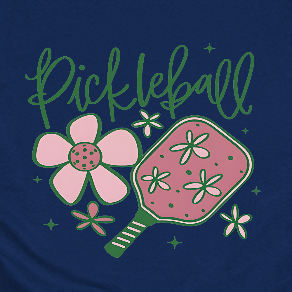 Pickleball Flower Graphic  Unisex T-Shirt - Picklechillz