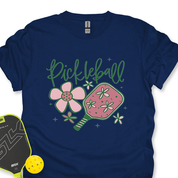 Pickleball Flower Graphic  Unisex T-Shirt - Picklechillz