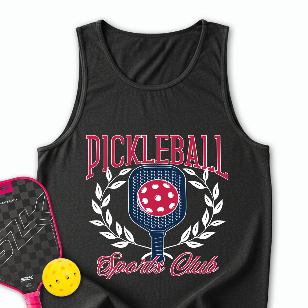 Pickleball Sports Club Graphic Tank Top - Picklechillz