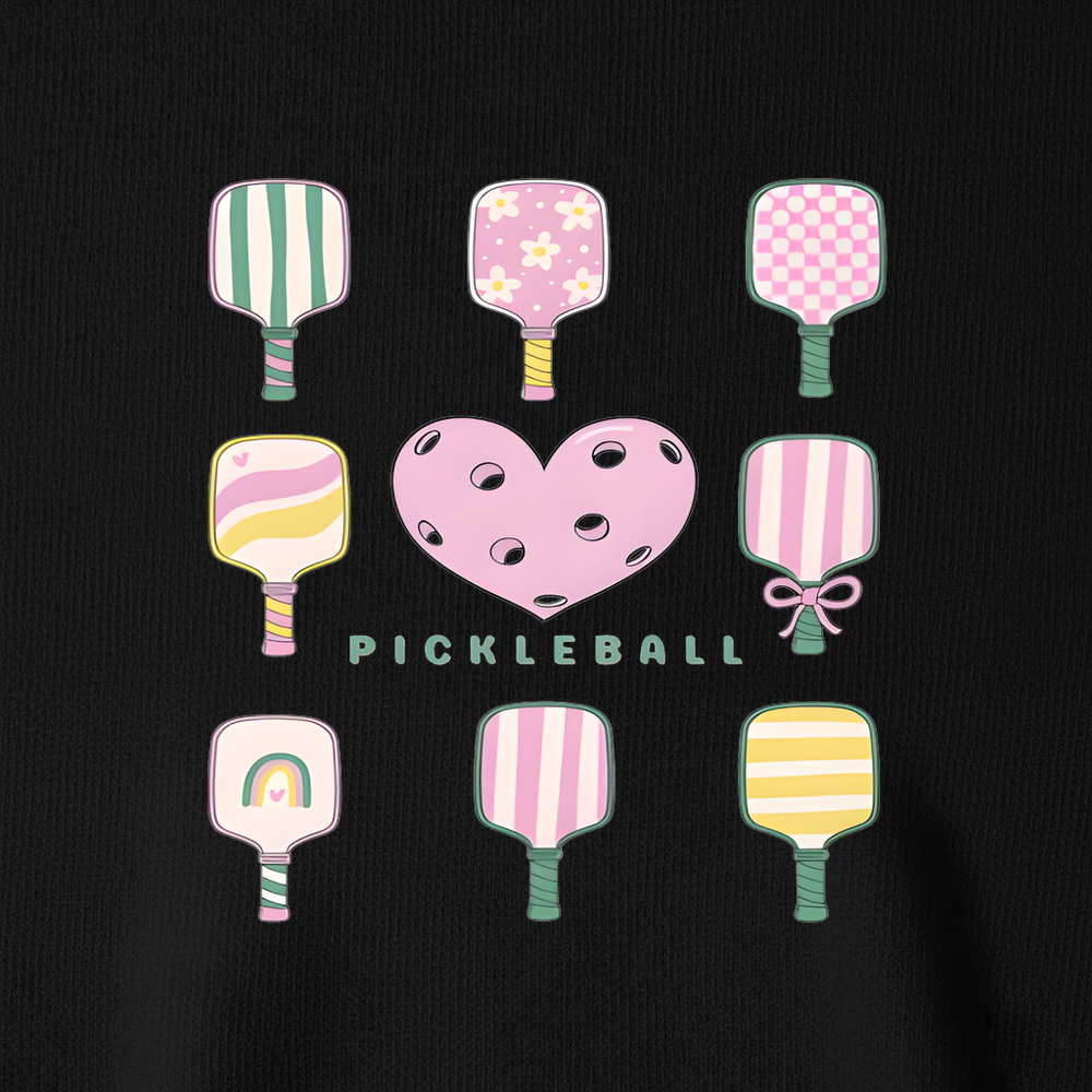 Cute Pickleball Paddle Heart Unisex T-Shirt - Picklechillz