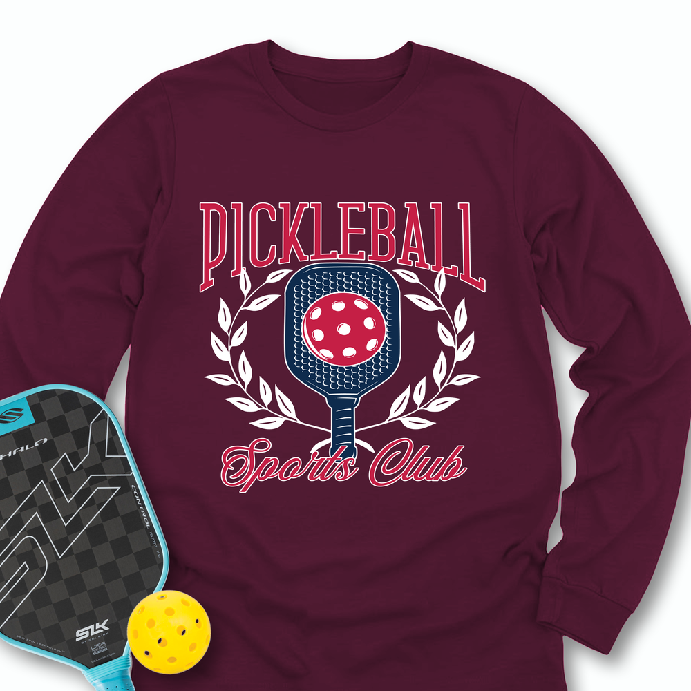 Pickleball Sports Club Graphic Long Sleeve - Picklechillz