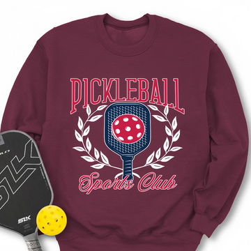 Pickleball Sports Club Graphic Sweatshirt - Picklechillz