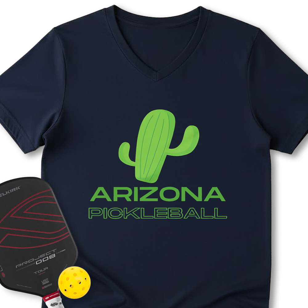 Arizona Pickleball Funny V-Neck T-Shirt - Picklechillz