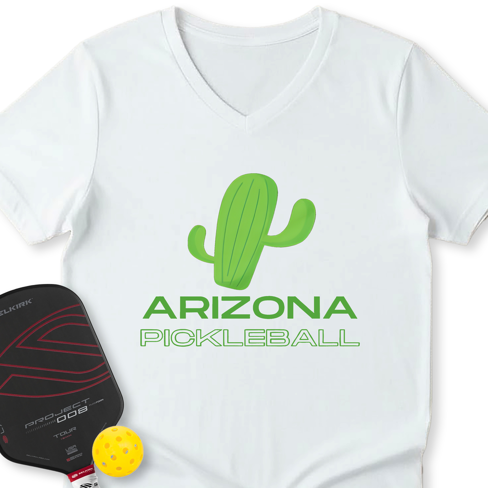 Arizona Pickleball Funny V-Neck T-Shirt - Picklechillz