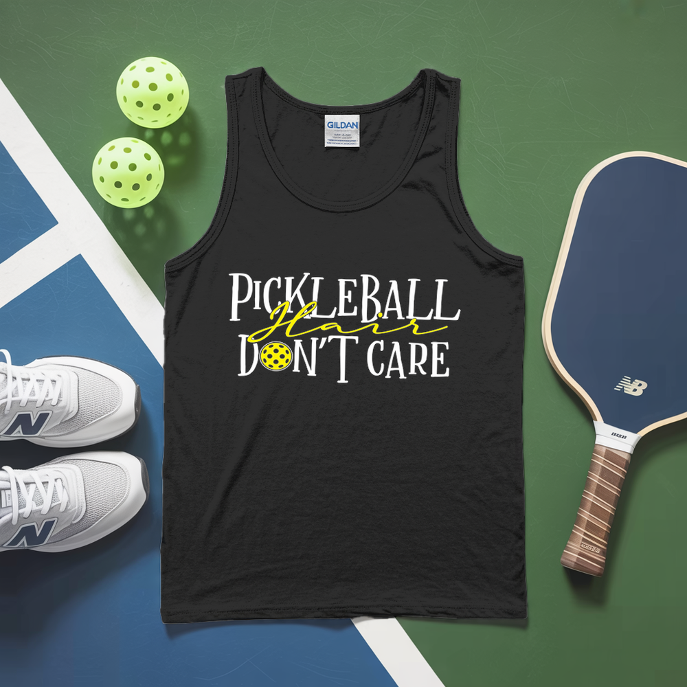 Pickleball Hair, Don’t Care v1 Tank Top - Picklechillz
