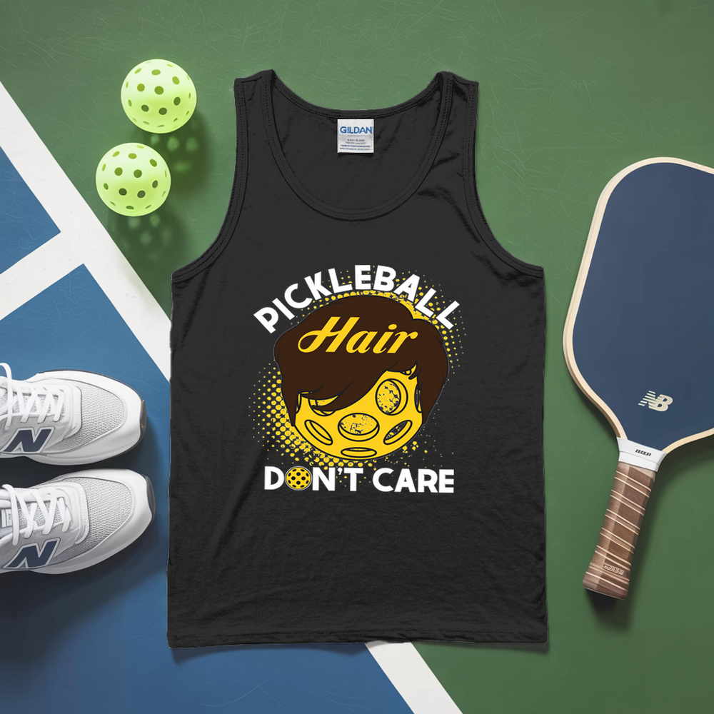 Pickleball Hair, Don’t Care v2 Tank Top - Picklechillz
