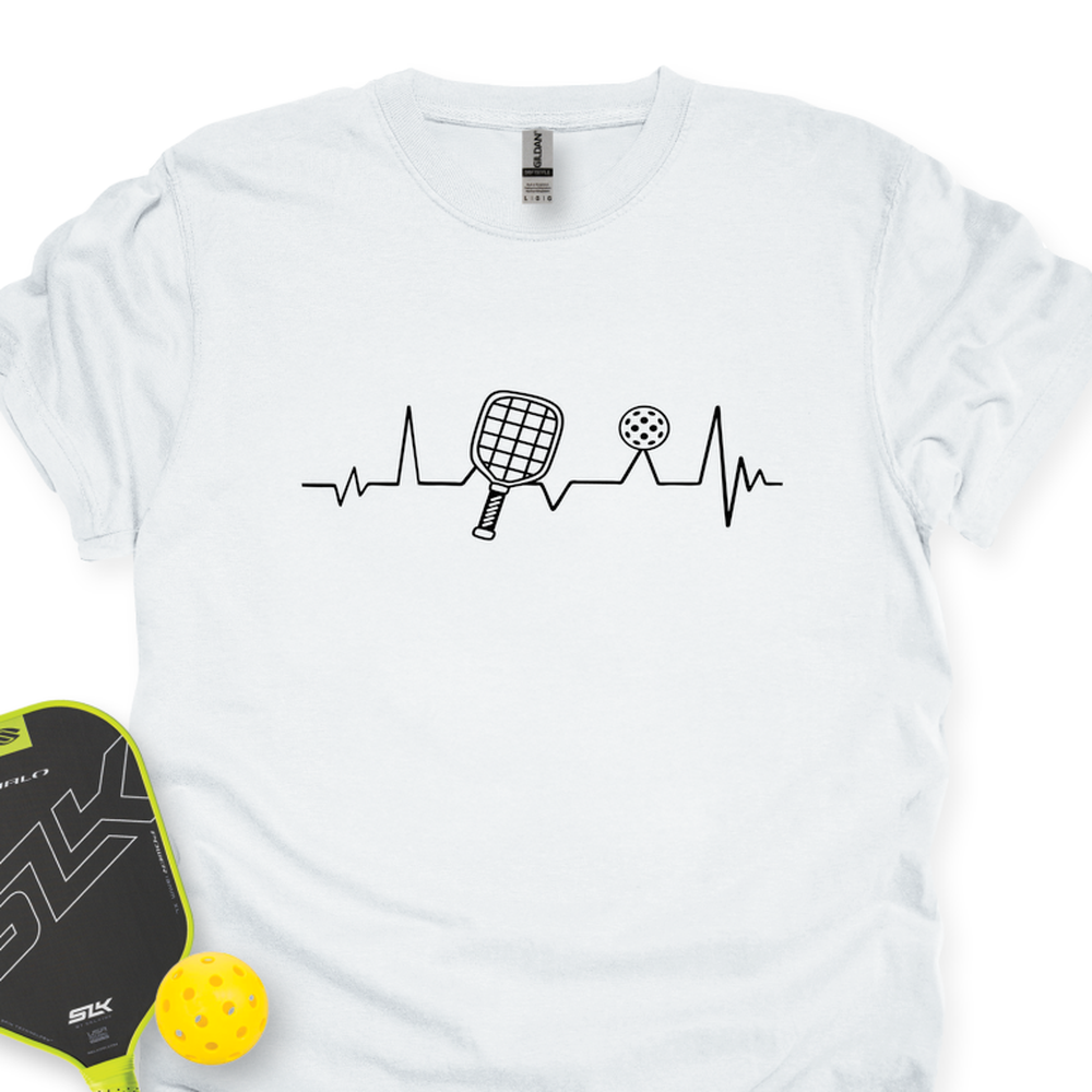 Pickleball Heartbeat T-Shirt - Picklechillz
