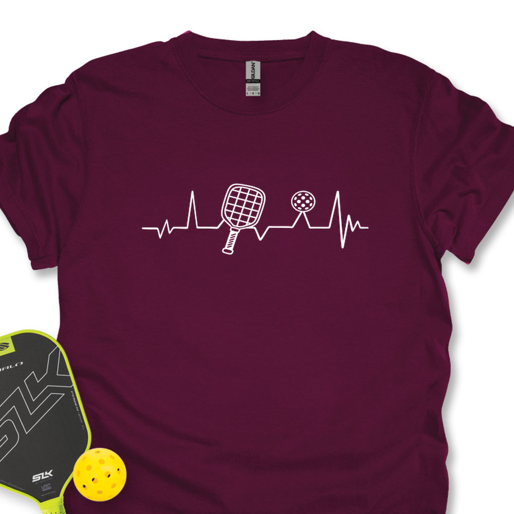 Pickleball Heartbeat T-Shirt - Picklechillz